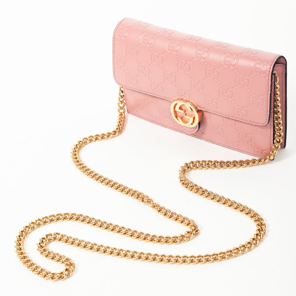 Gucci Icon Camellia Guccissima Gucci Signature Chain Wallet - Picture 6 of 12